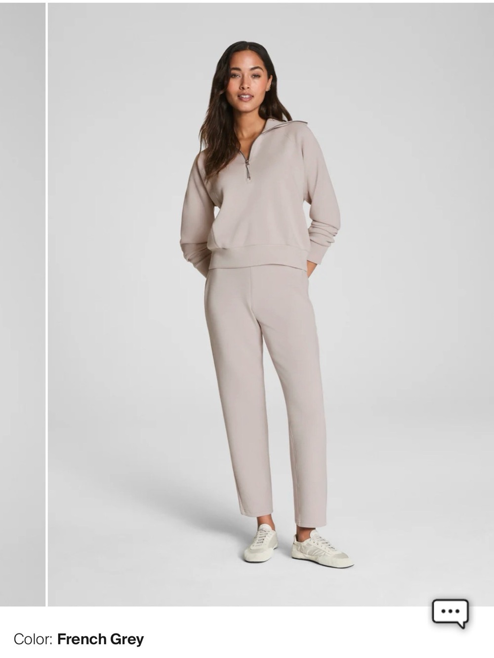 French Grey Women's Knit Jogger Pants